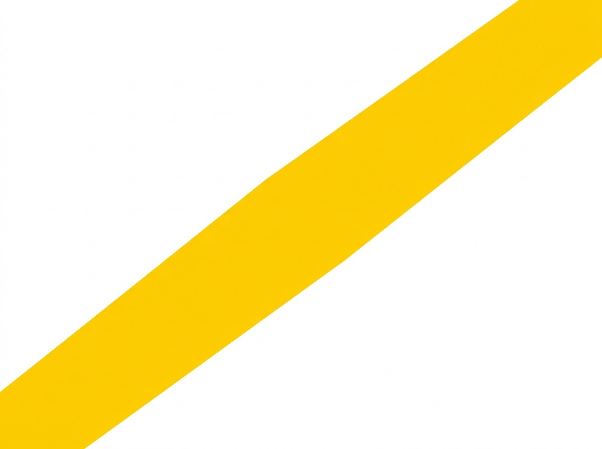 A saffron diagonal band.